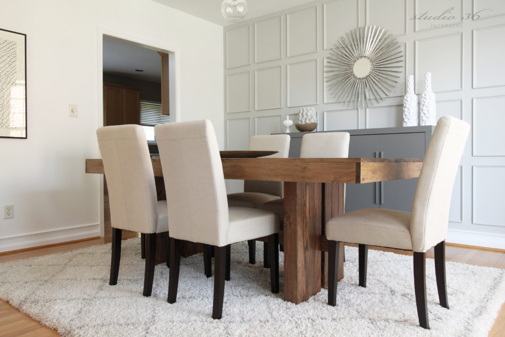 millwork in dining room