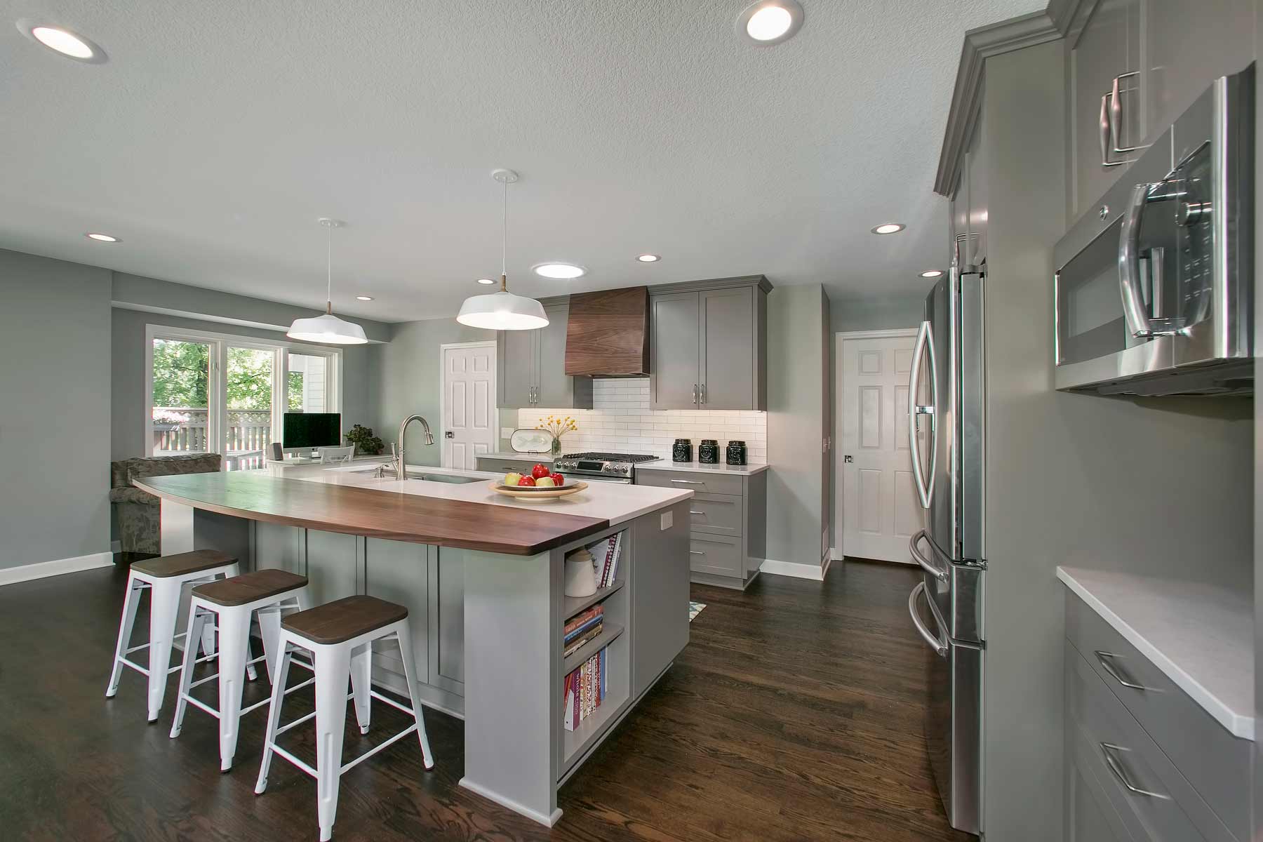 Gray monochromatic kitchen remodel