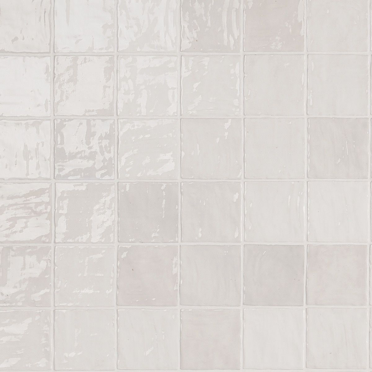 White subway tile with sqaures