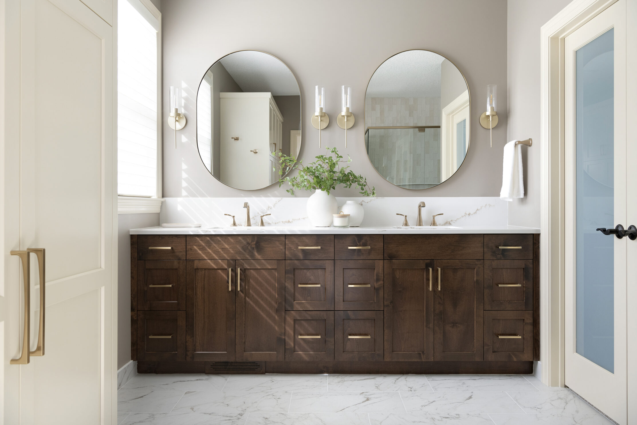 High end, luxury bathroom remodel from James Barton Design Build in Minneapolis